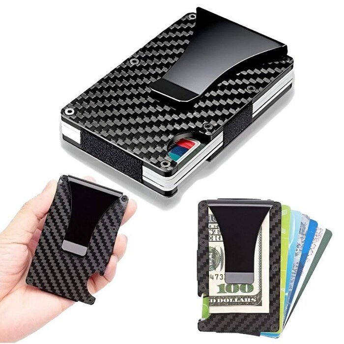 Billetera antirobo fibra de carbono - Mundo Paraguayo