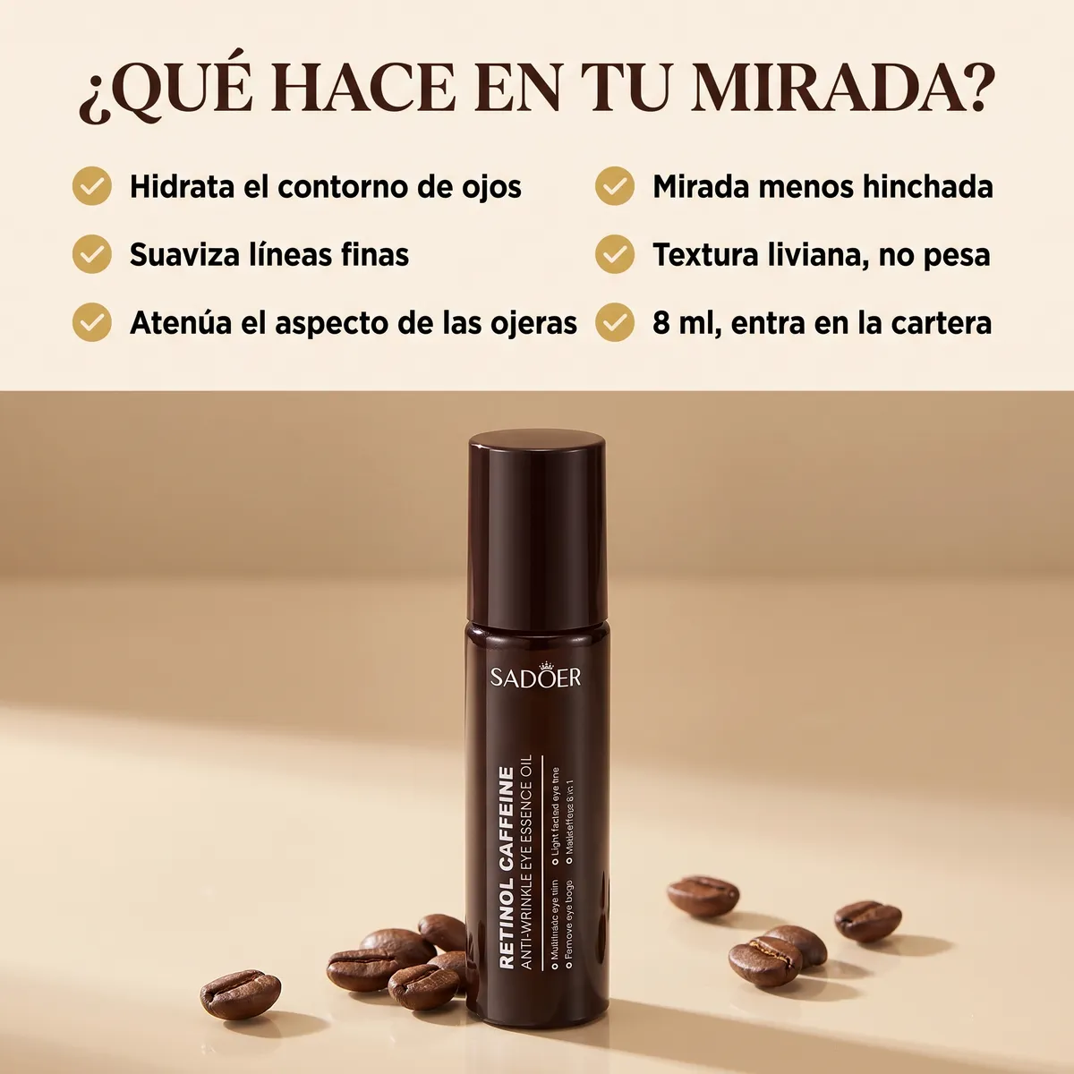 🔥 [PROMO 2x1] Roll-On Lifting Antiarrugas y Ojeras (Retinol + Cafeína) - Llevá 2 por Gs. 149.000 — 3