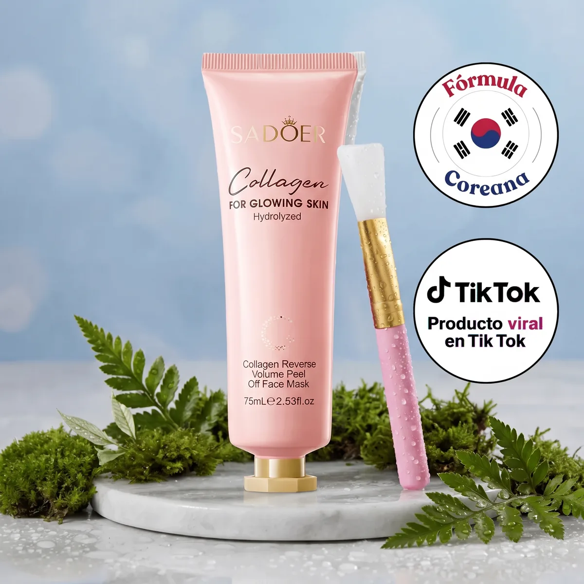 Mascarilla Peel Off de Colágeno Hidrolizado SADOER — 1