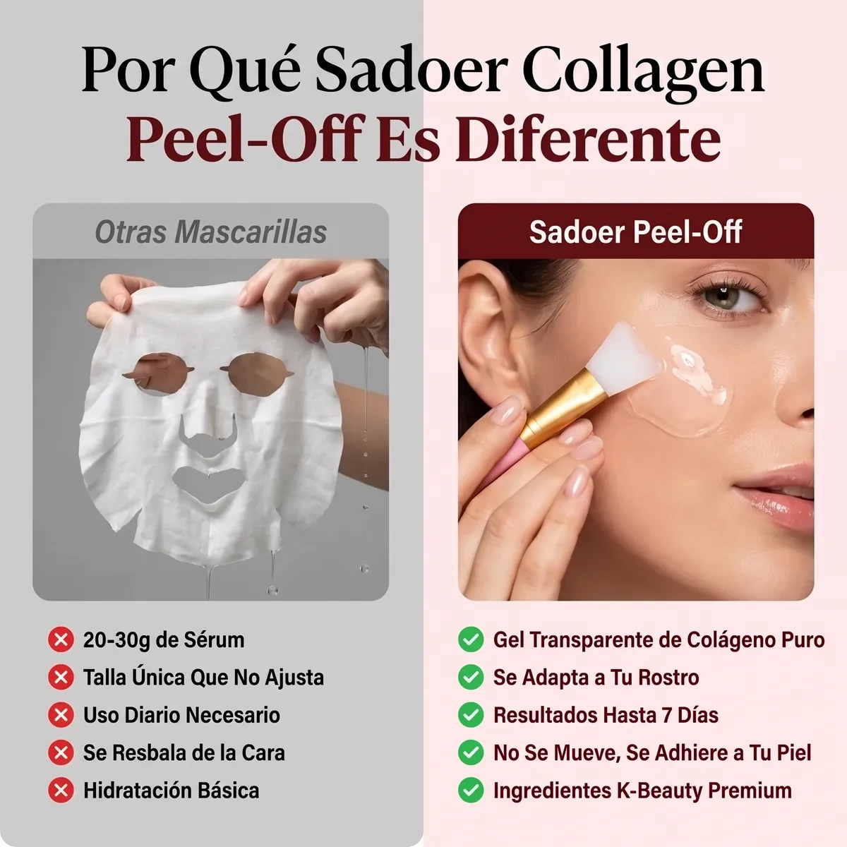 Mascarilla Peel Off de Colágeno Hidrolizado SADOER — 5
