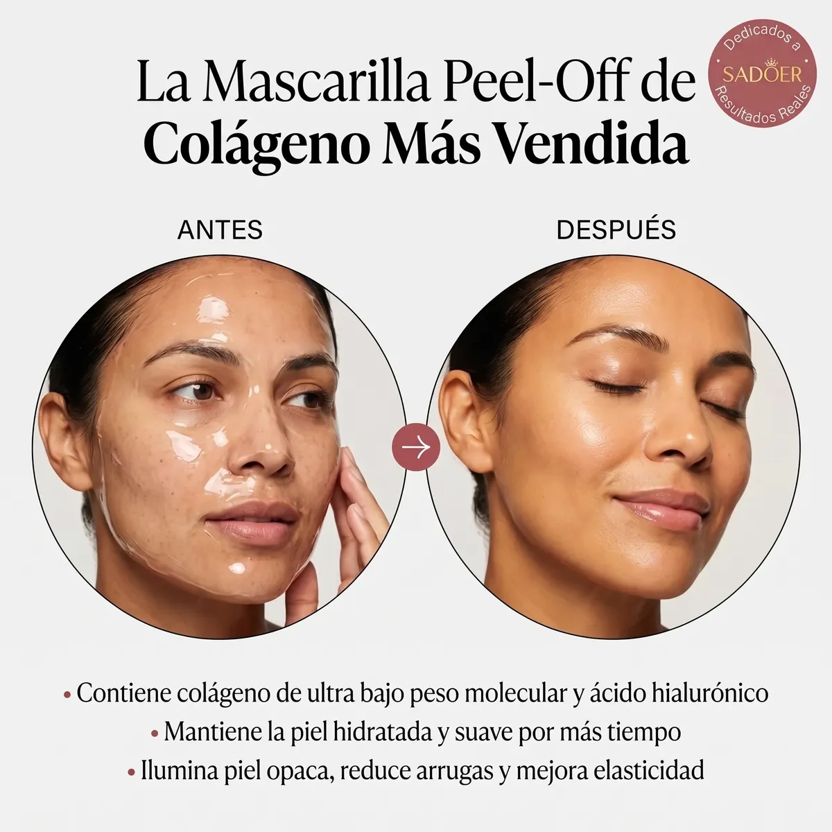 Mascarilla Peel Off de Colágeno Hidrolizado SADOER — 4