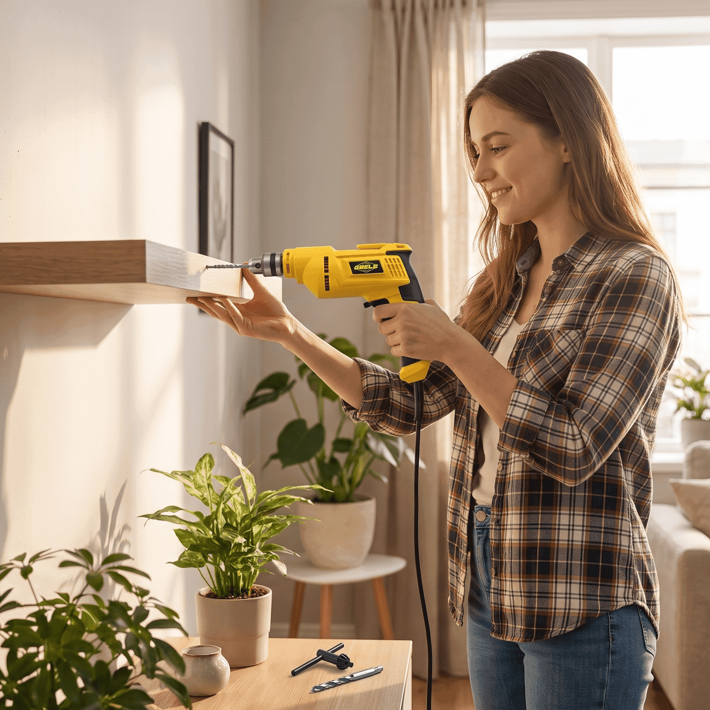 Taladro Profesional 850W con Cable — Pared, Madera y Metal — 6
