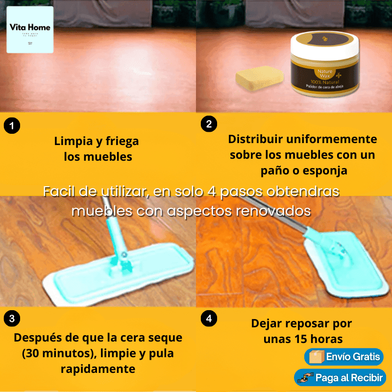 🐝 Bee Wax™ – Cera Restauradora de Madera 100g — 3