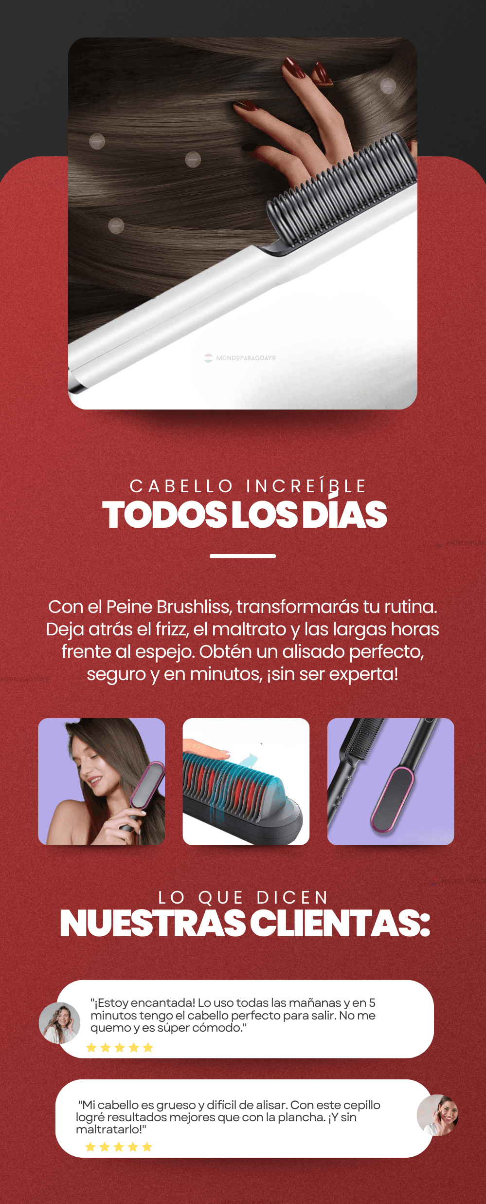 Ceramic Soft Touch™-Cepillo Alisador — 9