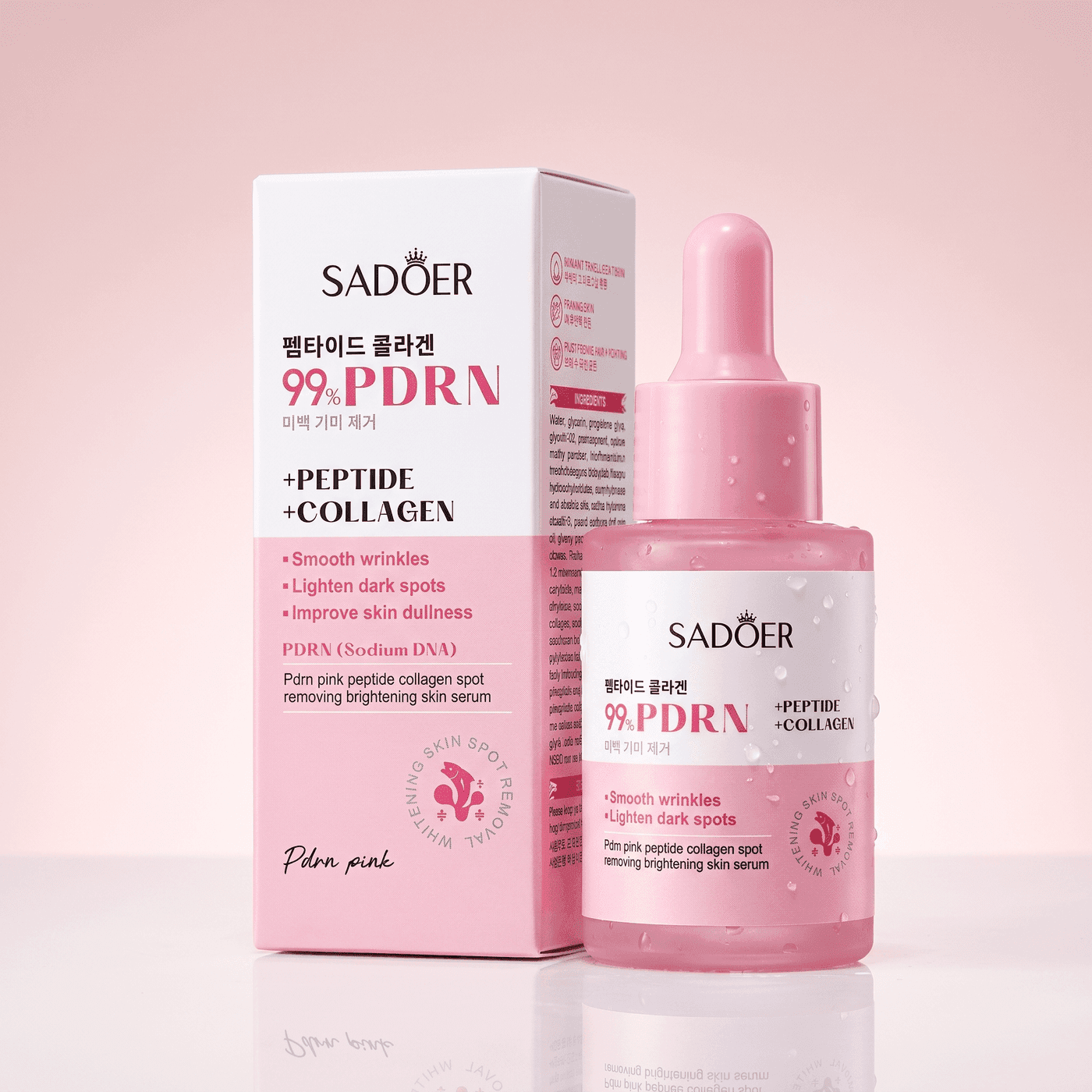 99% PDRN Peptide + Collagen — Sérum Coreano con ADN de Salmón | Manchas y Luminosidad 30ml — 1