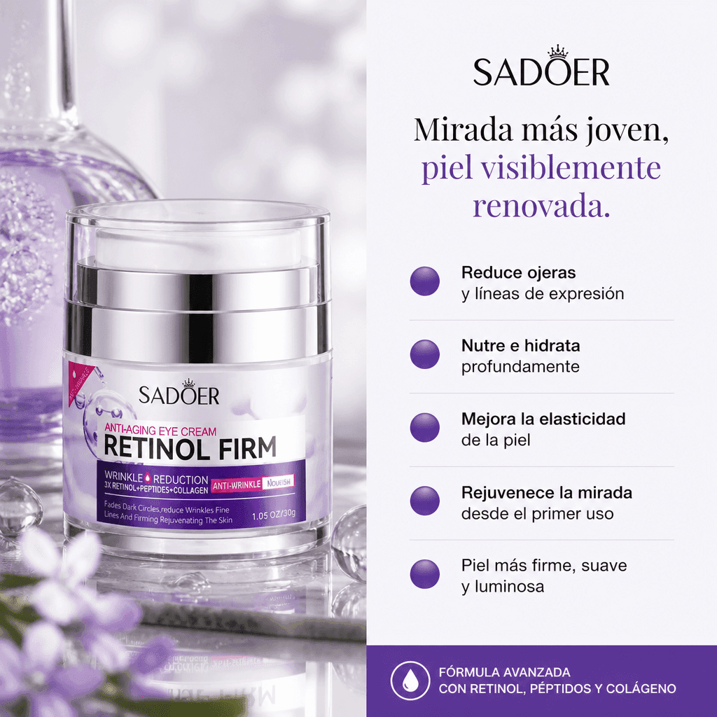 Crema Reafirmante 3X Retinol + Péptidos: Recupera la Firmeza de tu Piel — 2