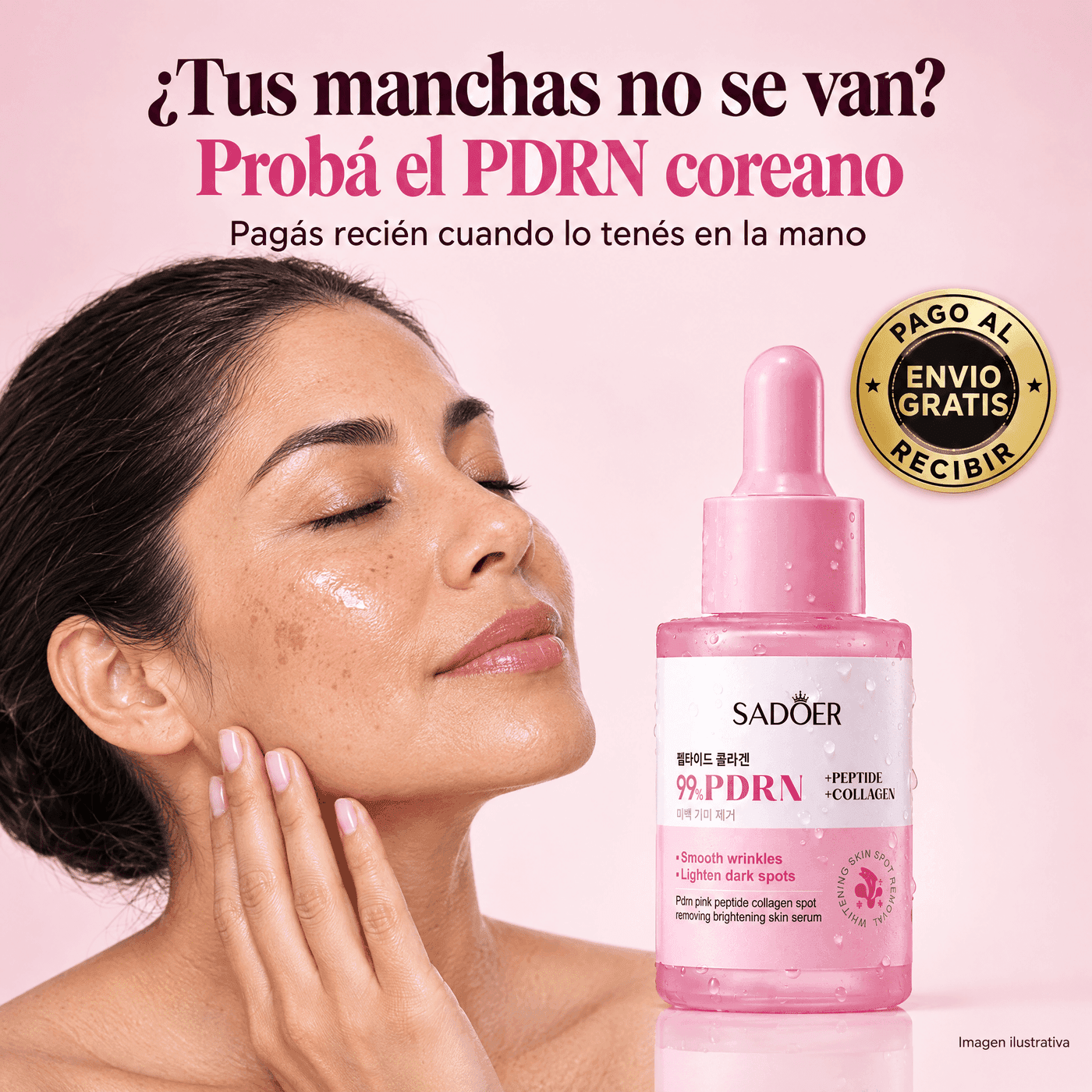 99% PDRN Peptide + Collagen — Sérum Coreano con ADN de Salmón | Manchas y Luminosidad 30ml — 2