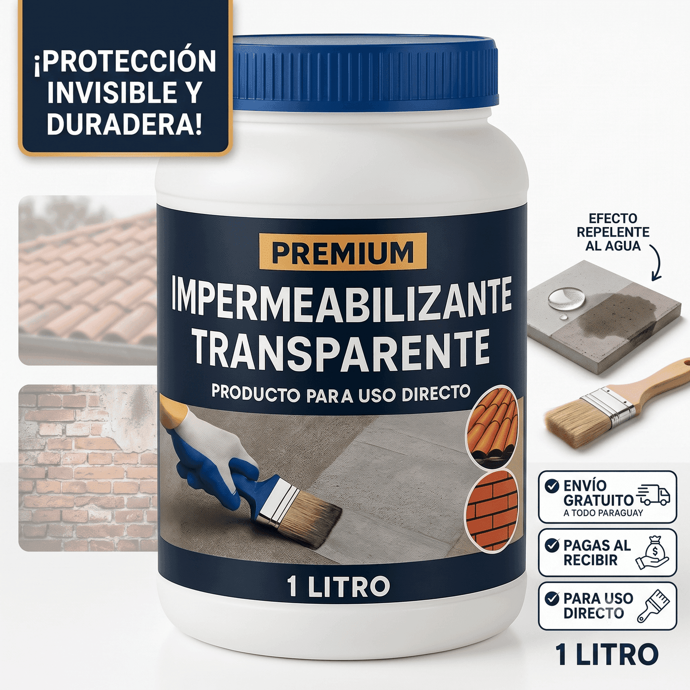 Sellador Líquido Impermeabilizante 1L | Premium — 1