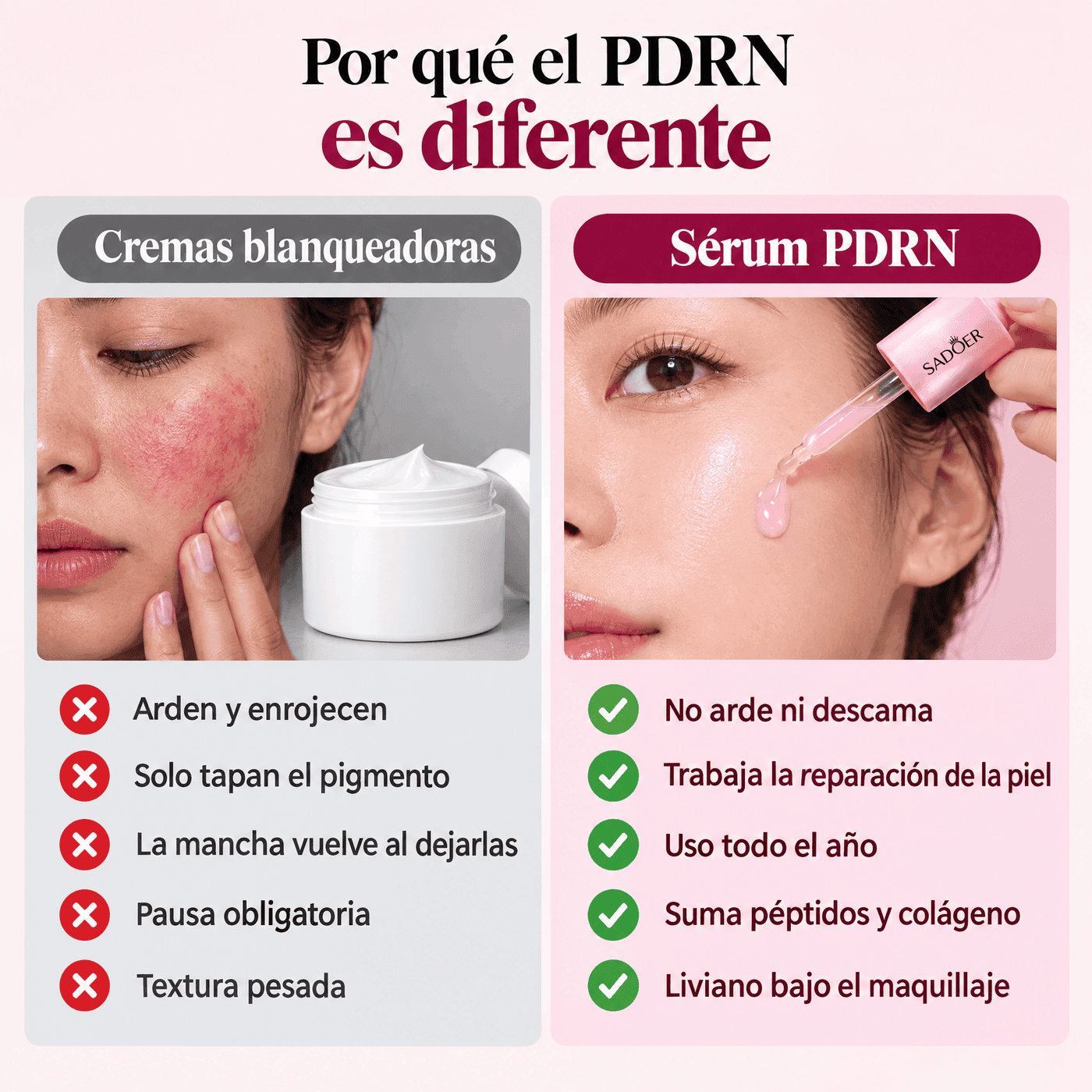 99% PDRN Peptide + Collagen — Sérum Coreano con ADN de Salmón | Manchas y Luminosidad 30ml — 9