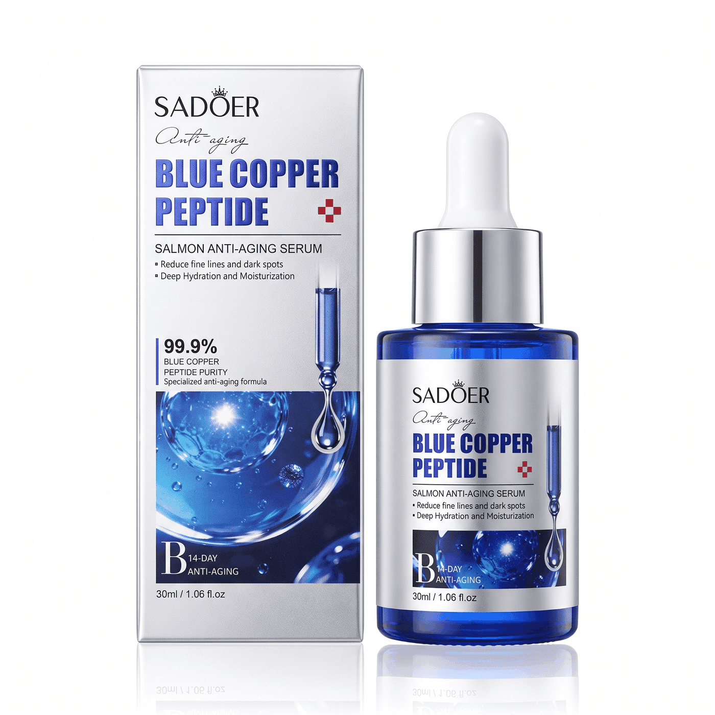Blue Copper Peptide Serum — Péptido de Cobre Azul + Salmón | Anti-Edad 30ml — 2