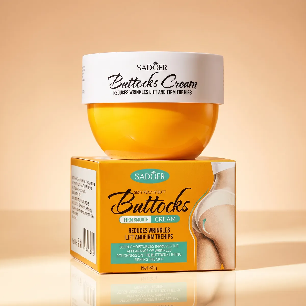 Crema Reafirmante para Glúteos SADOER Buttocks Cream | Piel más Firme y Suave 80 g — 1