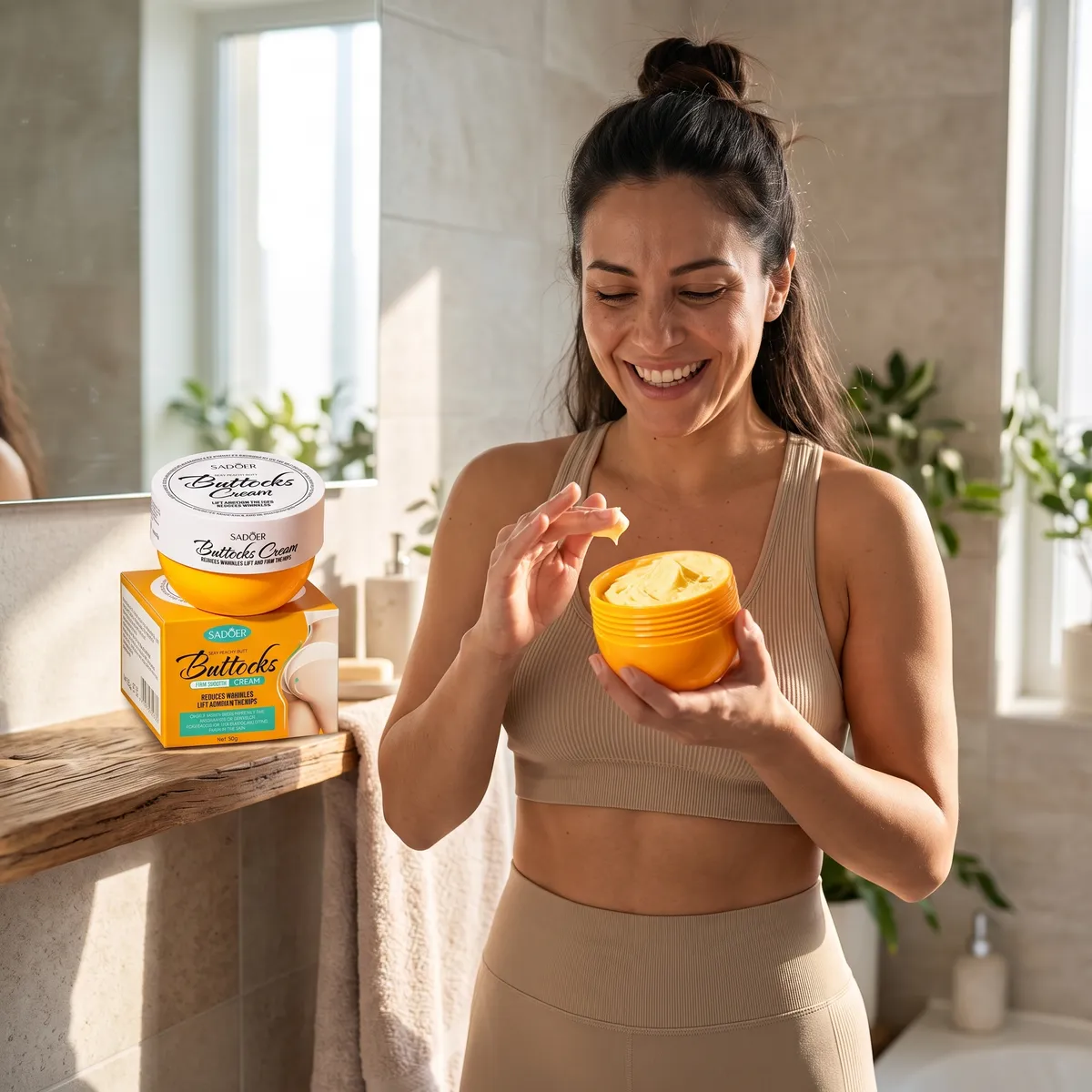 Crema Reafirmante para Glúteos SADOER Buttocks Cream | Piel más Firme y Suave 80 g — 6