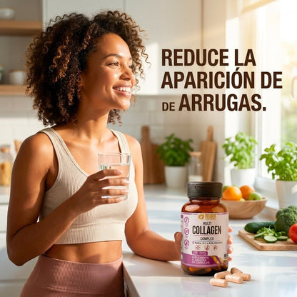 AURA Multicolágeno Complex | Fórmula Avanzada con Ácido Hialurónico | 120 caps. - Mundo Paraguayo