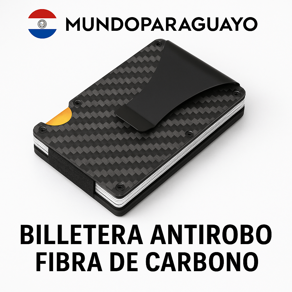 Billetera antirobo fibra de carbono + ENVÍO GRATIS ⚡️50%OFF⚡️OFERTA⚡️ - Mundo Paraguayo