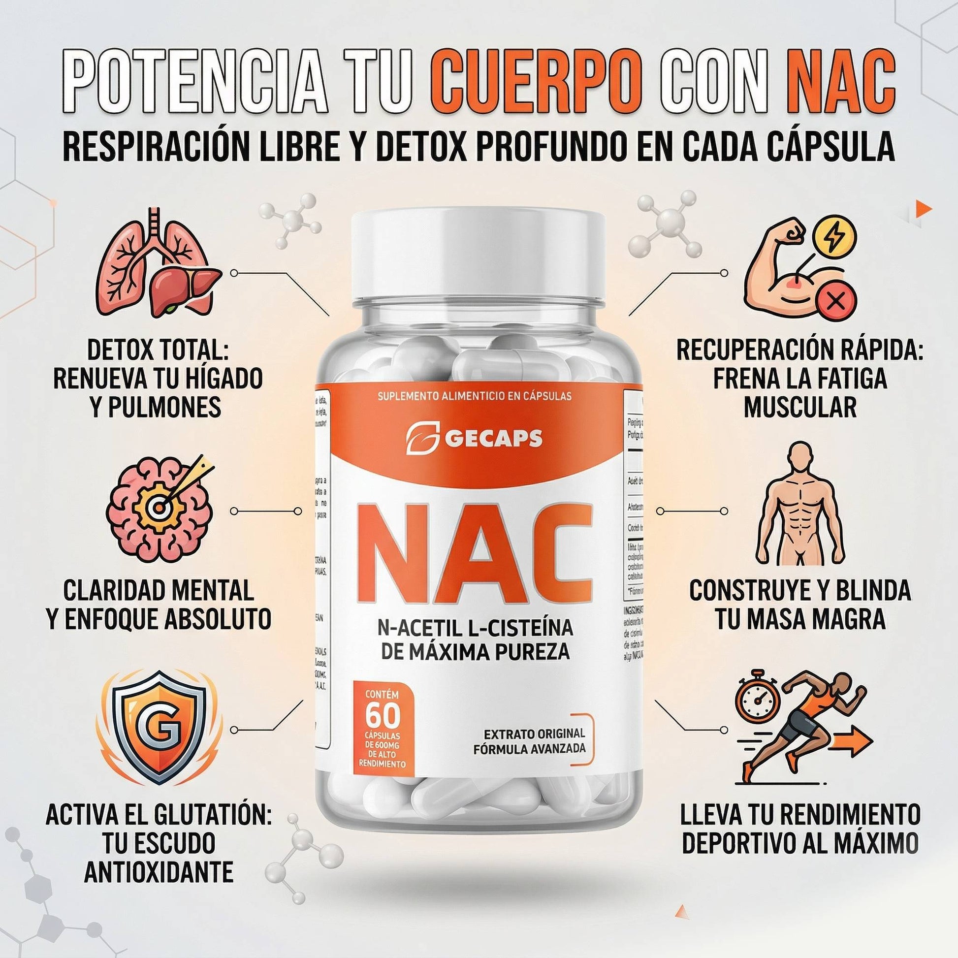 GeCaps® NAC 600Mg - Mundo Paraguayo