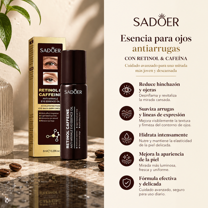 Bastón Antiarrugas Ojos Retinol+Cafeína