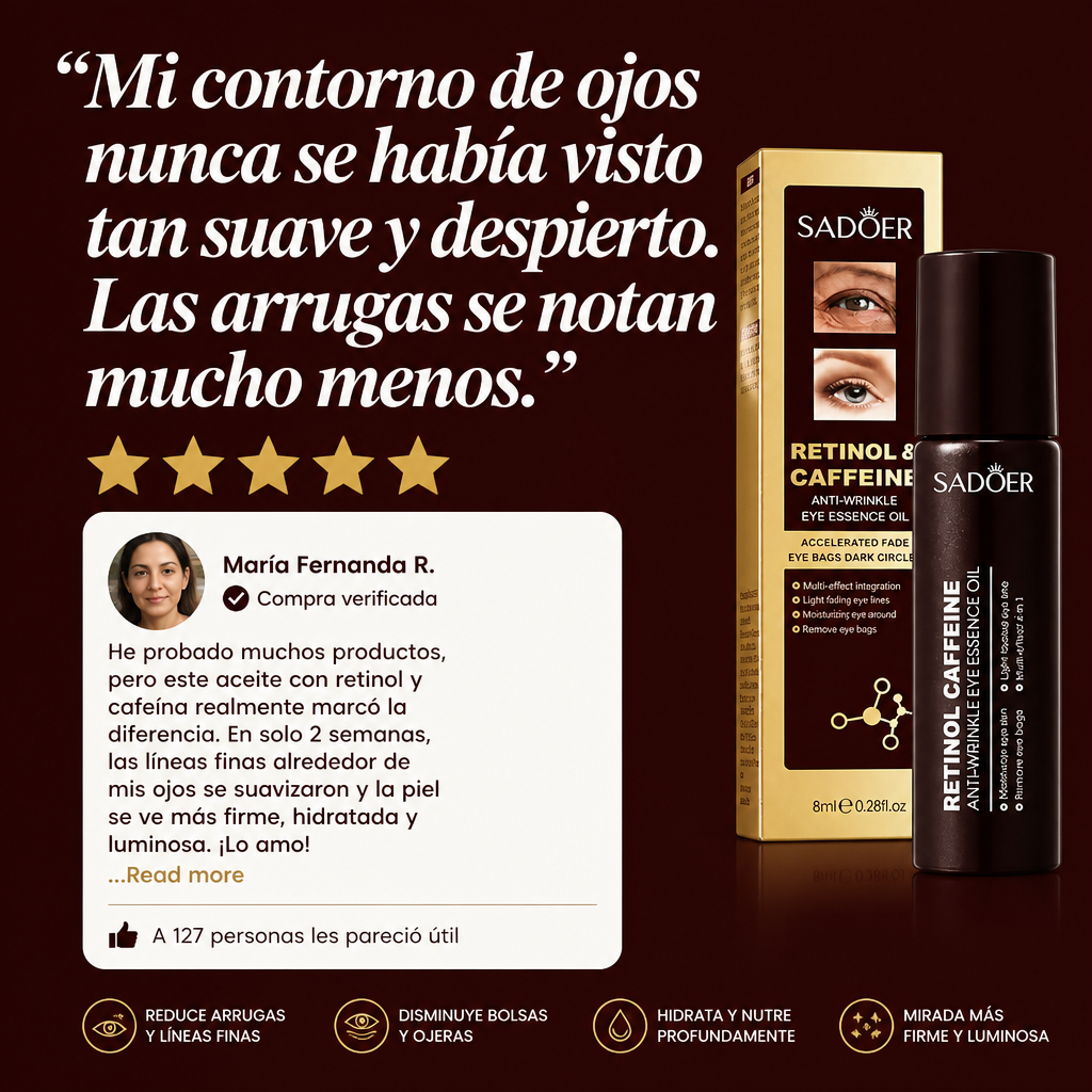 Bastón Antiarrugas Ojos Retinol+Cafeína