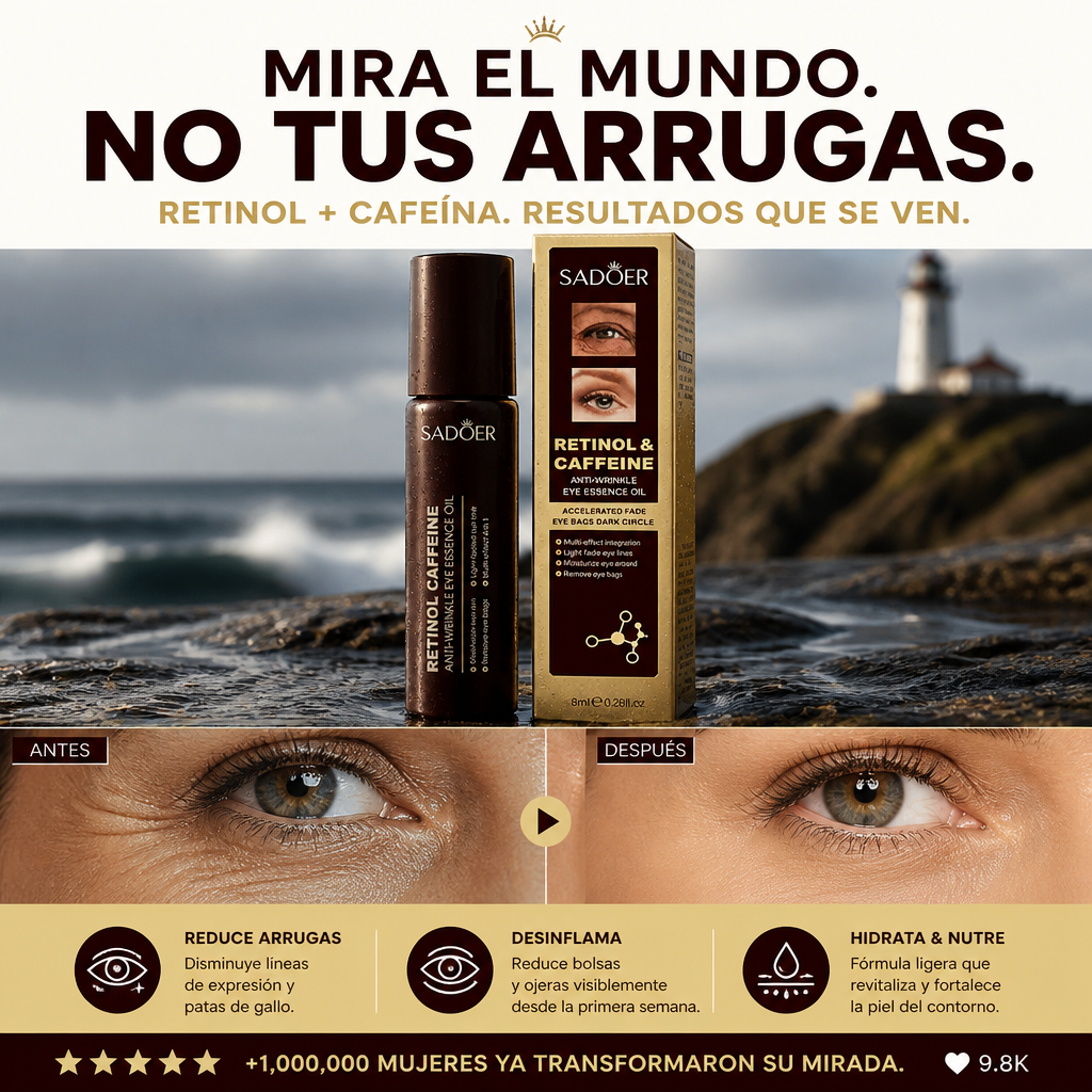 Bastón Antiarrugas Ojos Retinol+Cafeína