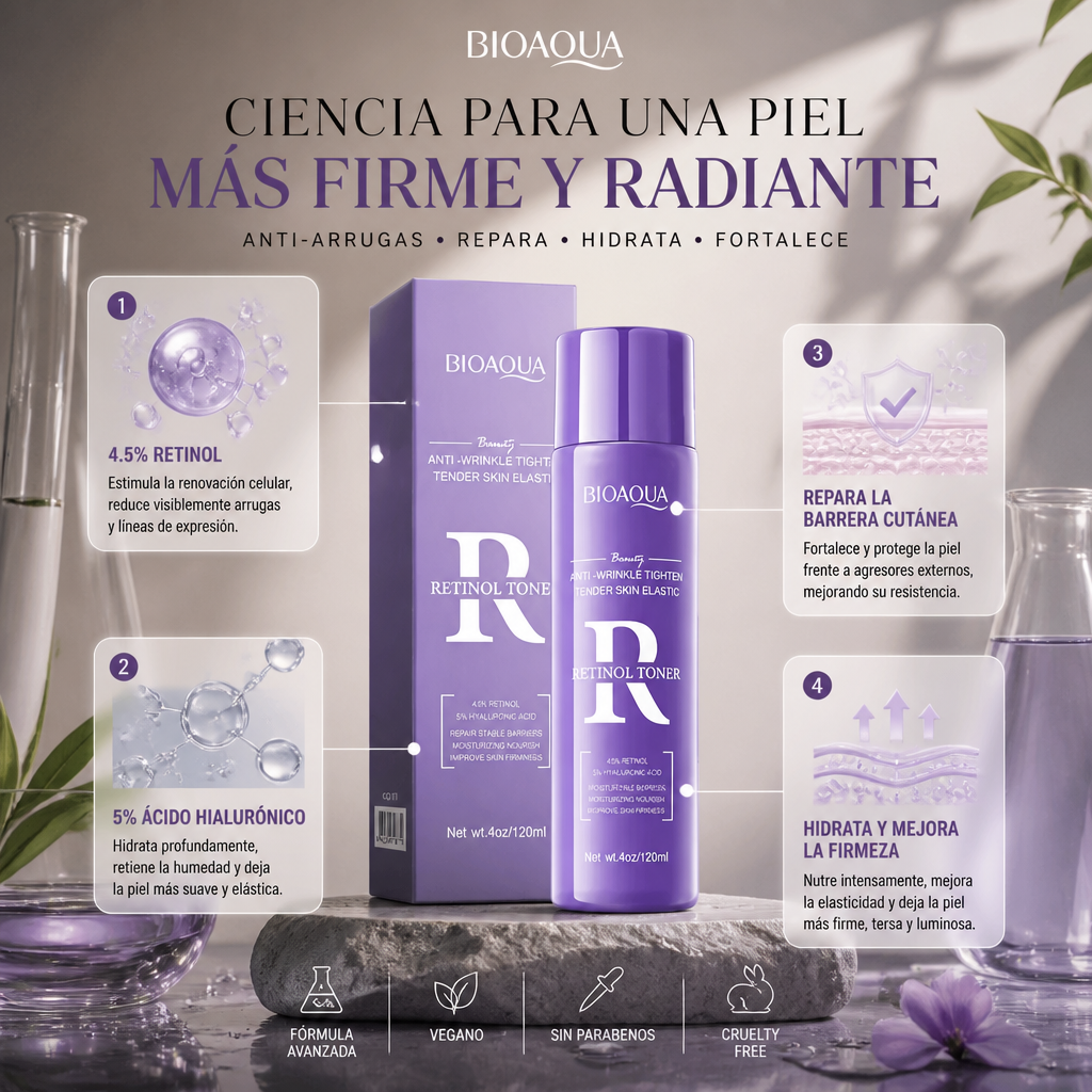 Tonico Retinol BioAqua Antiarrugas 120ml