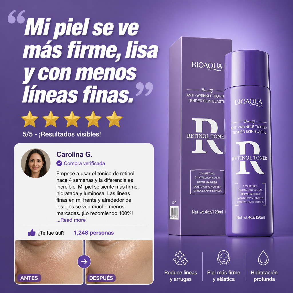 Tonico Retinol BioAqua Antiarrugas 120ml