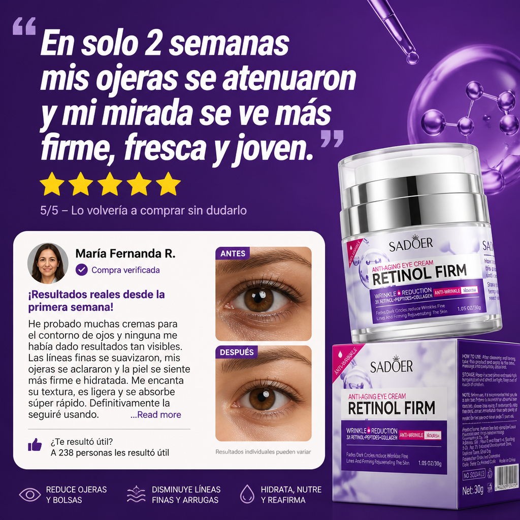 Sadoer Retinol Firm Crema Ojos