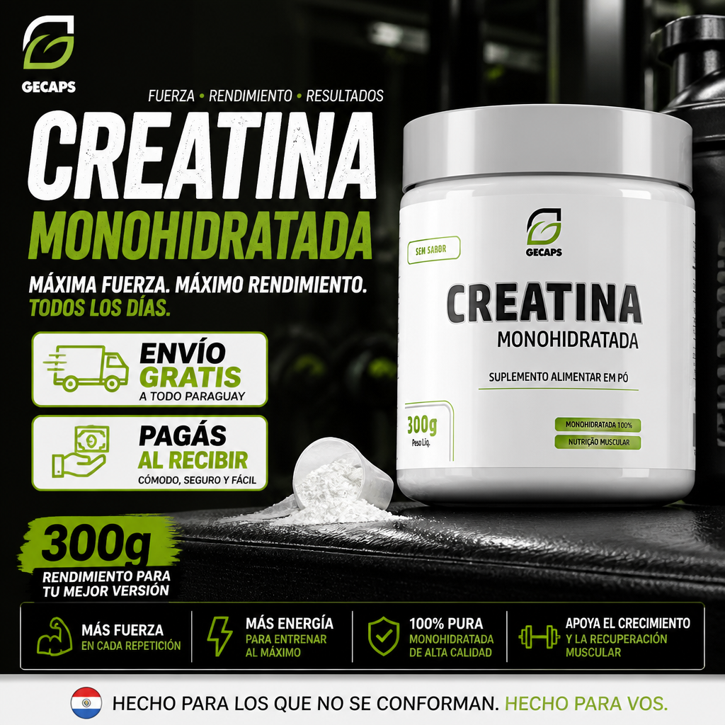 Creatina Monohidratada Gecaps 300g