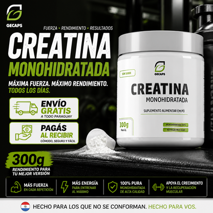 Creatina Monohidratada Gecaps 300g