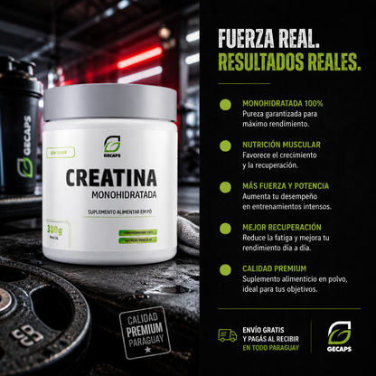 Creatina Monohidratada Gecaps 300g