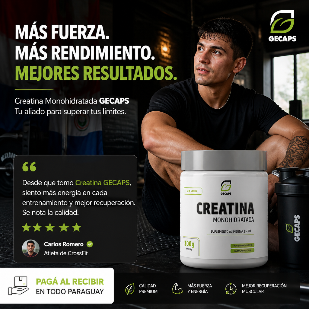 Creatina Monohidratada Gecaps 300g