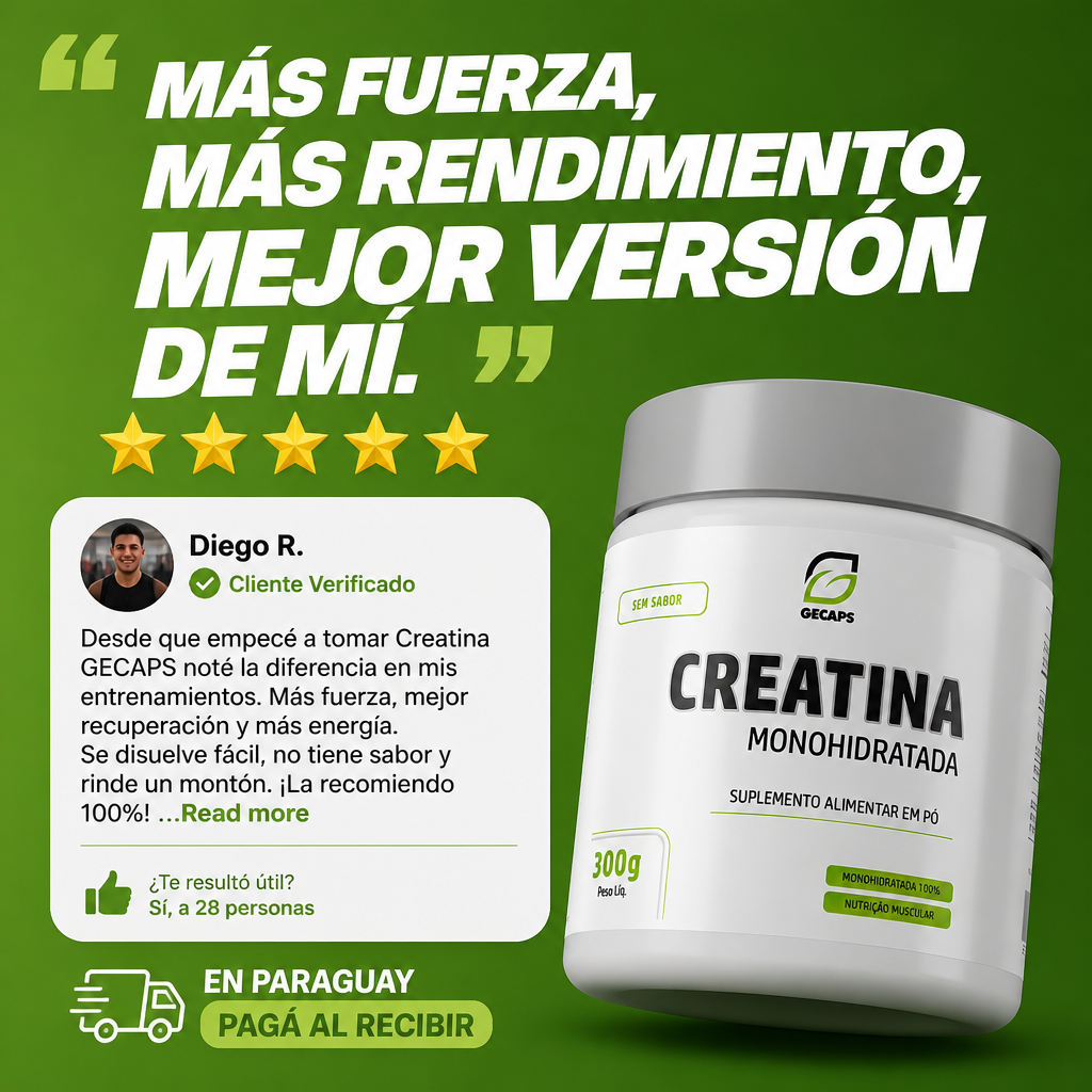 Creatina Monohidratada Gecaps 300g
