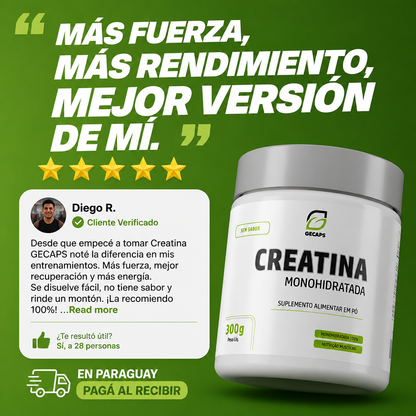 Creatina Monohidratada Gecaps 300g