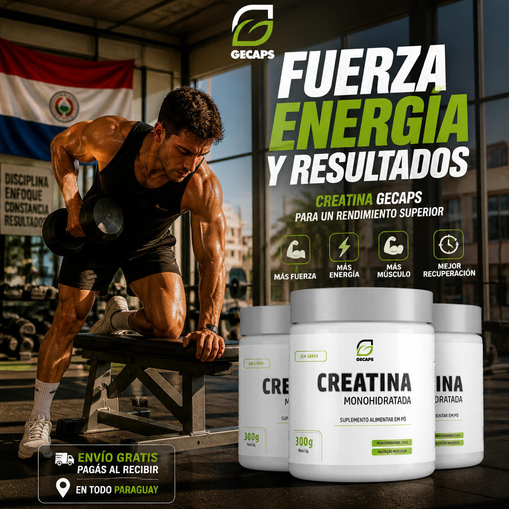 Creatina Monohidratada Gecaps 300g