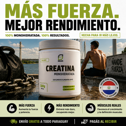 Creatina Monohidratada Gecaps 300g
