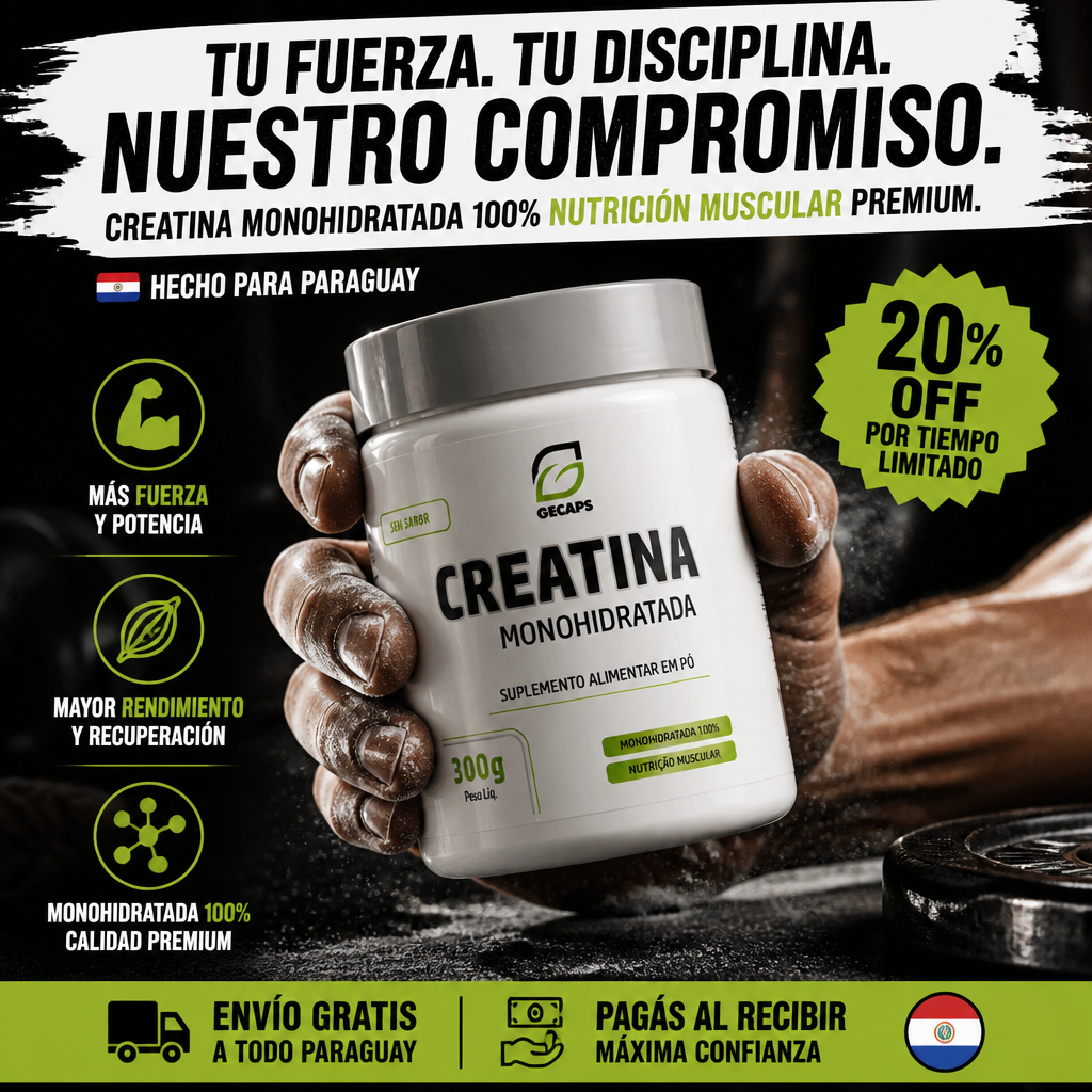 Creatina Monohidratada Gecaps 300g