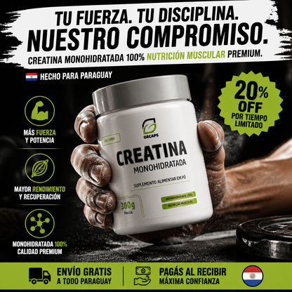 Creatina Monohidratada Gecaps 300g