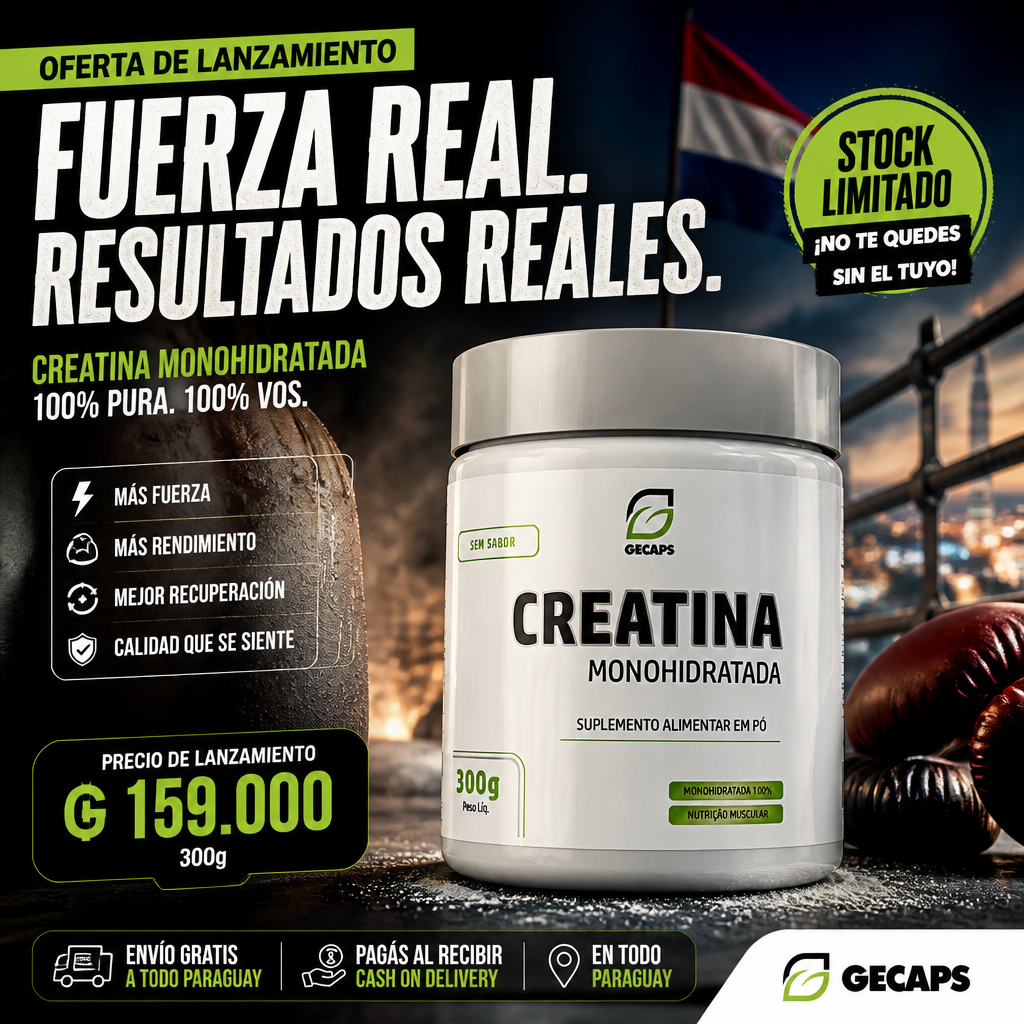 Creatina Monohidratada Gecaps 300g