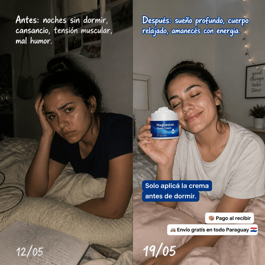 Magnesium Sleep Cream – Crema para Dormir Mejor - Mundo Paraguayo