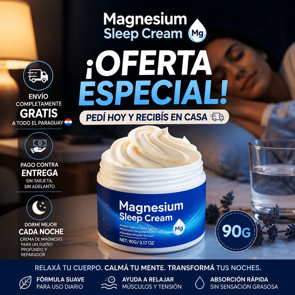 Magnesium Sleep Cream – Crema para Dormir Mejor - Mundo Paraguayo