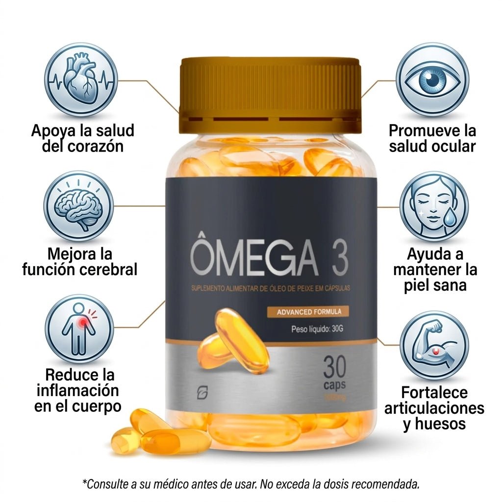 Omega 3 Premium 1000mg - Mundo Paraguayo
