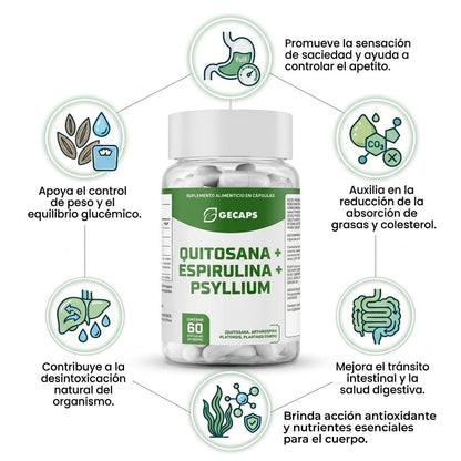 QPS (Quitosana + Spirulina + Psyllium) - Mundo Paraguayo