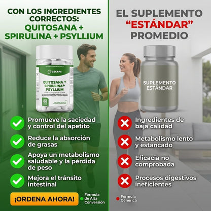 QPS (Quitosana + Spirulina + Psyllium) - Mundo Paraguayo