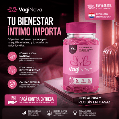 VagiNova Premium: Recuperá tu Equilibrio y Bienestar Íntimo (60 Cápsulas) - Mundo Paraguayo
