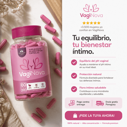 VagiNova Premium: Recuperá tu Equilibrio y Bienestar Íntimo (60 Cápsulas) - Mundo Paraguayo