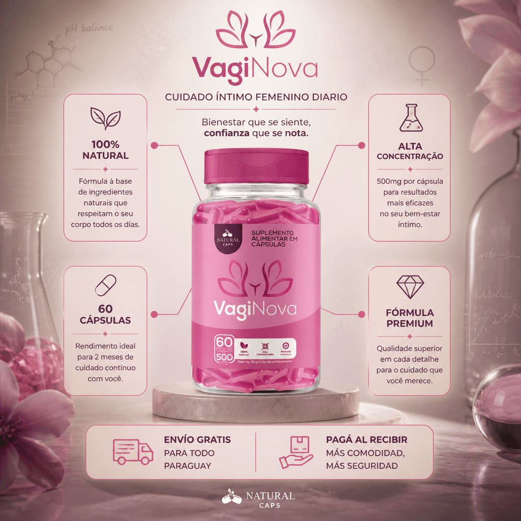 VagiNova Premium: Recuperá tu Equilibrio y Bienestar Íntimo (60 Cápsulas) - Mundo Paraguayo