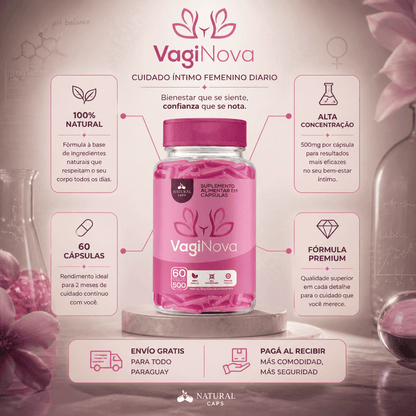 VagiNova Premium: Recuperá tu Equilibrio y Bienestar Íntimo (60 Cápsulas) - Mundo Paraguayo